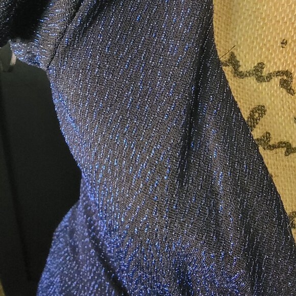 NWT Black/Blue evening dress size 12  Beautiful - Picture 3 of 4